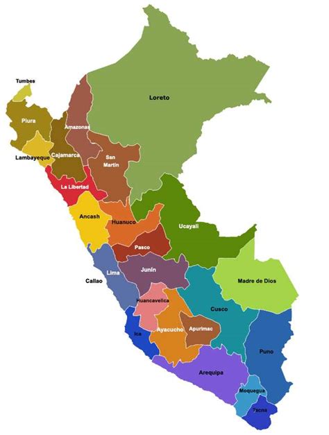 Mapa Politico Del Peru Puzzle Factory