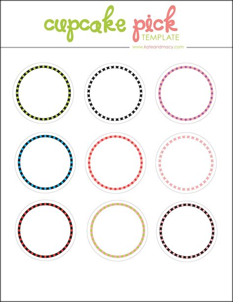 Cupcake Topper Templates Free Printable Free Printable A To Z