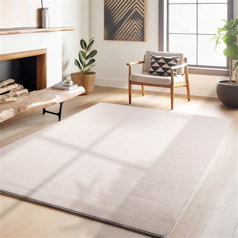 Homebyhome Tapis Salon 200x300 Moderne Tapis Chambre Tapis Beige 200 X