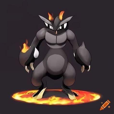 Darkfire Type Humanoid Snake Like Pokemon