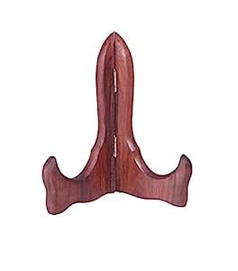 Buy Delux Wood Carver Sheesham Wooden Plate Stand Shield Easels Chakla