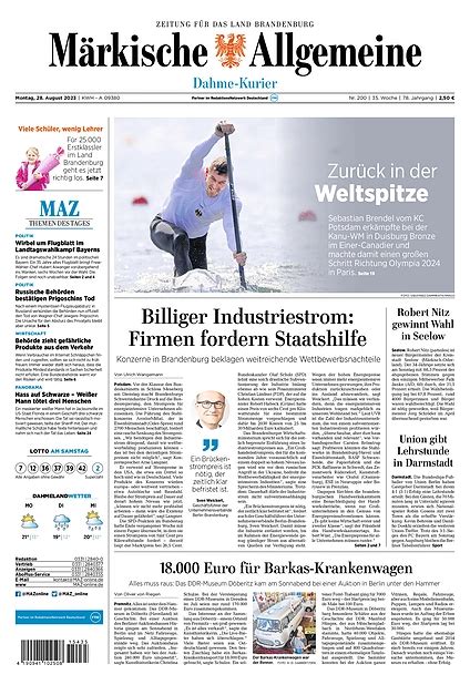 M Rkische Allgemeine Zeitung