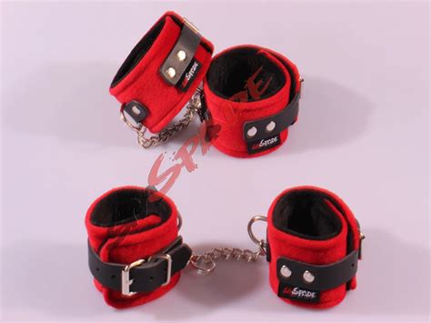 Soft Velvet Restraint Kit Adult Sex Toys Novelty Restraint Product Hand Cuffs Ankle Cuffs Set In