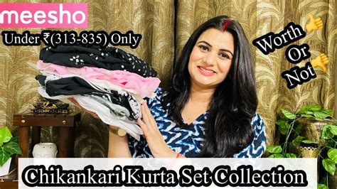 Summer Special Meesho Kurta Set Haul👗meesho Chikankari True Review👗