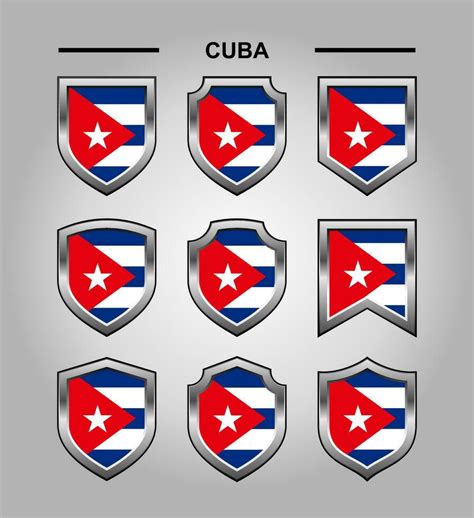 Cuba National Emblems Flag and Luxury Shield 28831206 Vector Art at ...