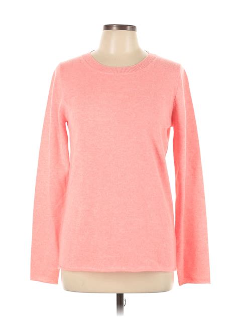 Jcrew Collection 100 Cashmere Pink Cashmere Pullover Sweater Size L