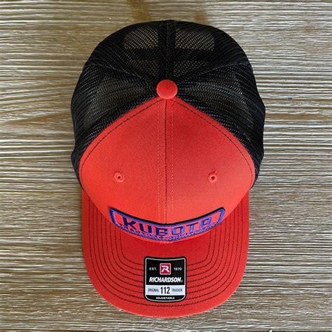 Kubota Vintage Patch Hat Orange Richardson Trucker Cap