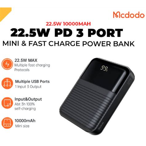 Mcdodo MC 5851 22 5W PD Fast Charging Power Bank Digital Display