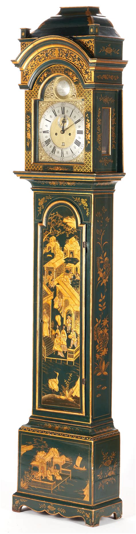 Lot 152 George Iii Green Lacquered Chinoiserie Tall Clock Thos