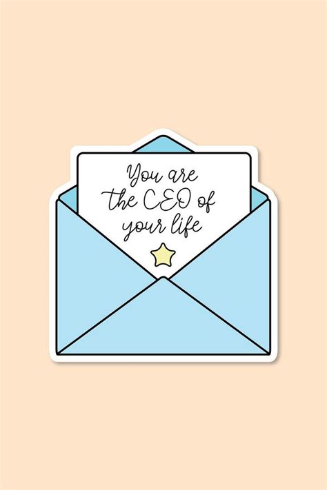 CEO Positive Quote Vinyl Sticker / Inspirational Quotes Stickers ...