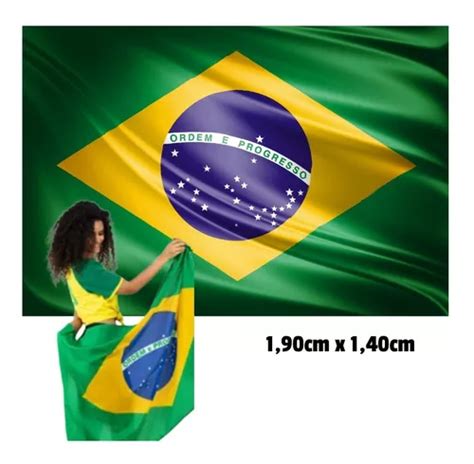 Bandeira Brasil Oficial Dupla Face 2 Metros Haste Mastro Parcelamento