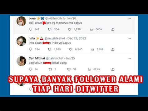 Trik Supaya Dapat Follower Gratis Di Twitter Youtube