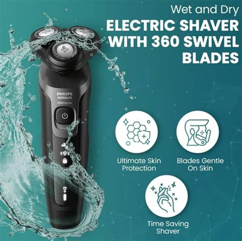 Philips S5966 85 Norelco Aquatouch Rechargeable Wet And Dry Men S Electric Shaver Ebay