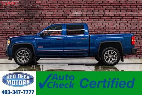 2015 Gmc Sierra 1500 4x4 Crew Cab Slt All Terrain Bcam Hseat Red Deer Ab 48008549