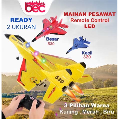 Jual BEC Mainan Pesawat RC Terbang Remote Control LED Pesawat Glider