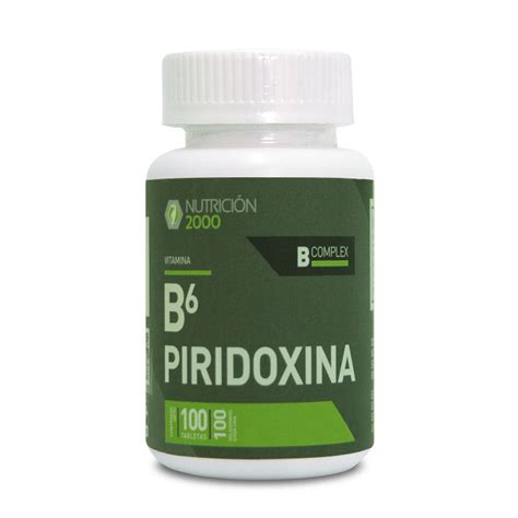 Vitamina B6 Piridoxina 100 Cápsulas 100 Mg La Panza Es Primero