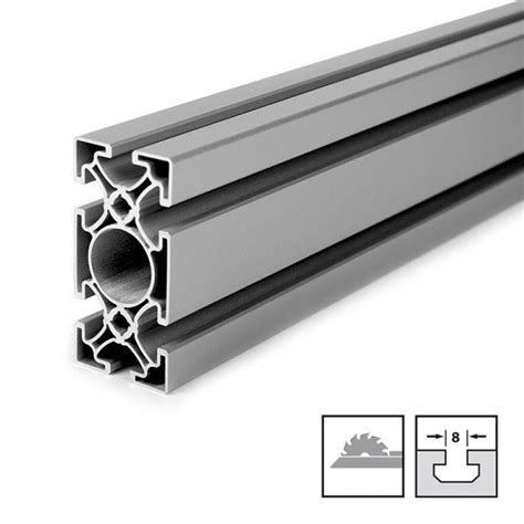 K40 N8 Aluminium Construction Profile 40x80 Slot 8 Mm Super Light