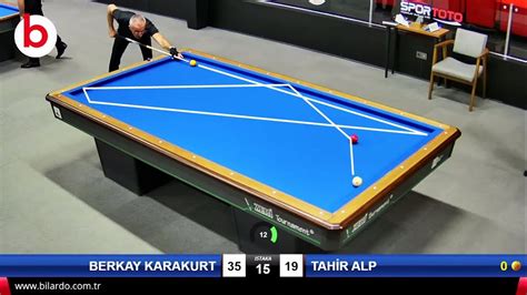 BERKAY KARAKURT vs TAHİR ALP 3 BANT BİLARDO 4 ETAP FİNAL GRUBU 1 16