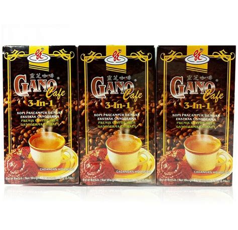 10 Boxes X Gano Excel Cafe 3 In 1 Coffee Ganoderma Reishi EXPRESS