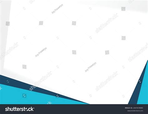 Blank Presentation Slide Simple Abstract Background Stock Vector ...