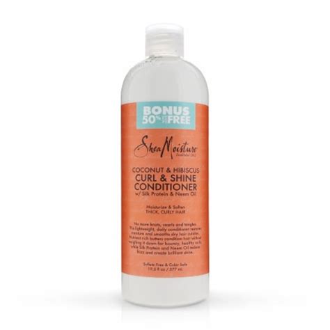 Shea Moisture Curl And Shine Conditioner Coconut And Hibiscus 19 5 Oz Pack