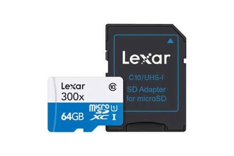 Lexar High Performance 300x Micro SDHC UHS I Card 64GB Ink Warehouse