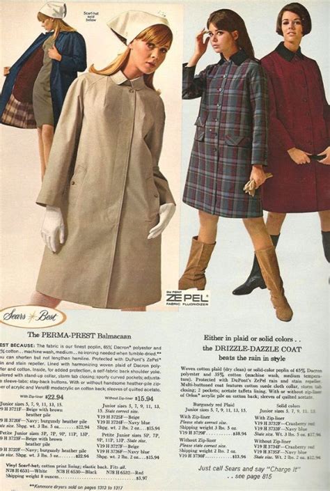 1966 Sears Fall Winter Pg 244 Colleen Corby Terry Reno Wallis Franken M 60s And 70s Fashion