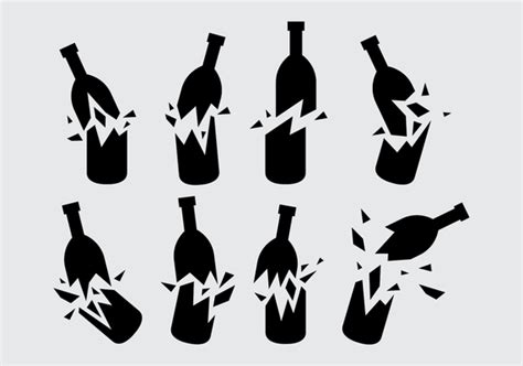 Broken Bottle Vector Art Icons And Graphics For Free Download