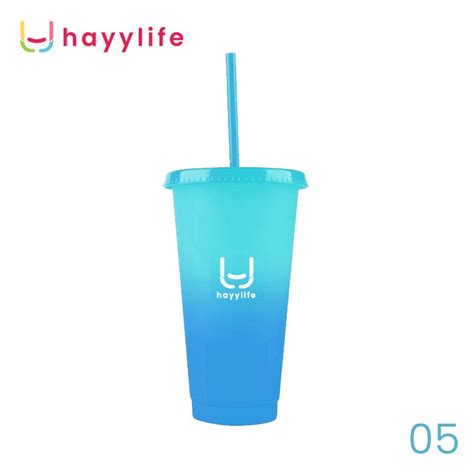 Jual HAYYLIFE Tumbler Botol Minum Color Changing Cups Berubah Warna