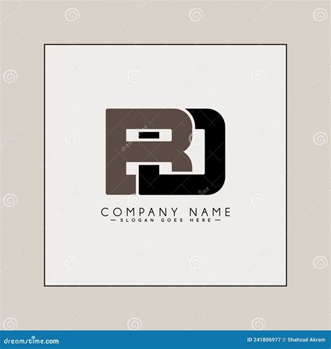 Initial Letter Bd Logo Simple Business Logo For Alphabet B And D