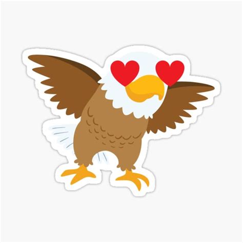 "Eagle Emoji " Sticker for Sale by HippoEmo | Redbubble