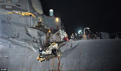 Uss Porter Mid Sea Drama As Tanker Rips Huge Hole In Side Of Us Navy