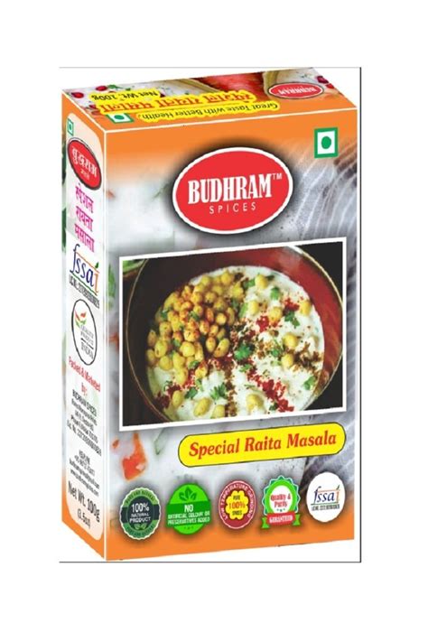 Budhram Raita Masala Packaging Size Gm At Rs Box In Noida Id