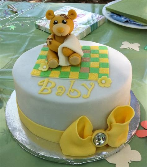 Neutral Themed Baby Shower Cake