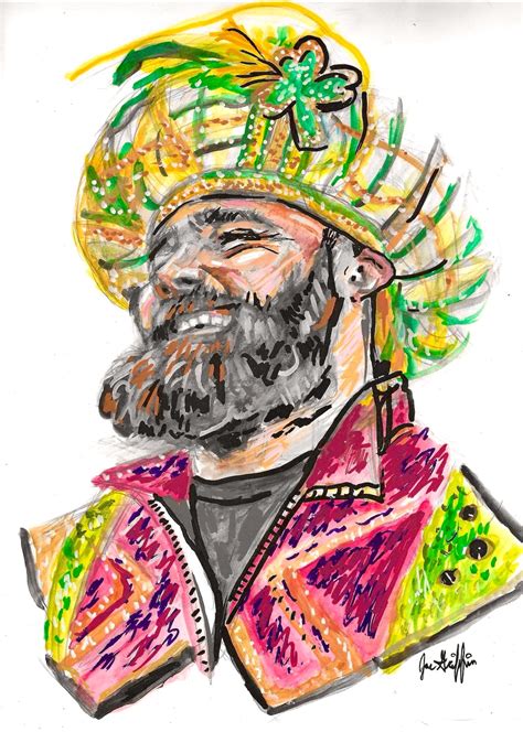 Jason Kelce Mummers Costume Portrait Etsy