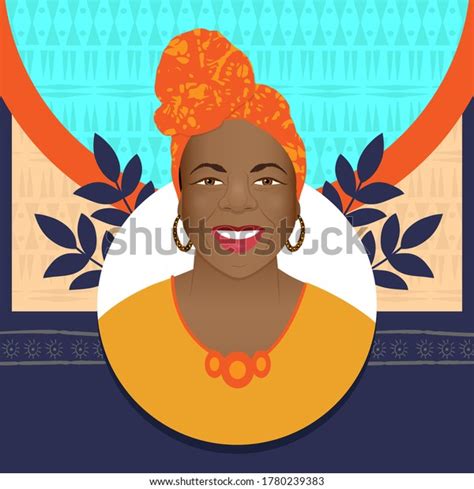 Afro Woman Portrait Smiling Happy Girl Stock Vector Royalty Free 1780239383 Shutterstock