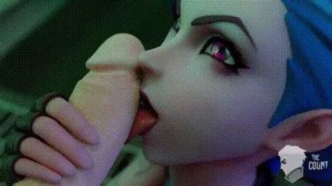 Jinx Seductive Blowjob The Count League Of Legends Hentai Arena