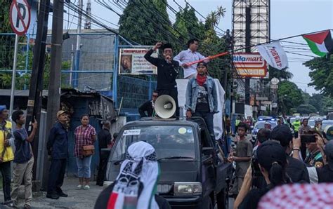 Detak Banten Masyarakat Tangerang Gelar Aksi Bela Palestina Teriakan