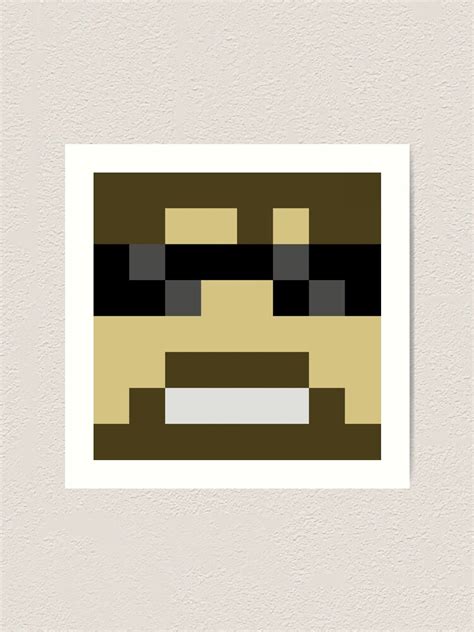 Ssundee Minecraft Skin Art Print For Sale By Youtubedesign Redbubble