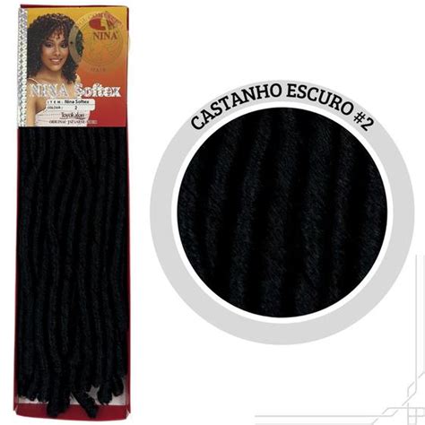 Kit Cabelo Nina Softex Crochet Braid Original Direto Fabrica Agulha