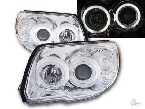 Chrome G Super Bright Halo Projector Headlights For Toyota