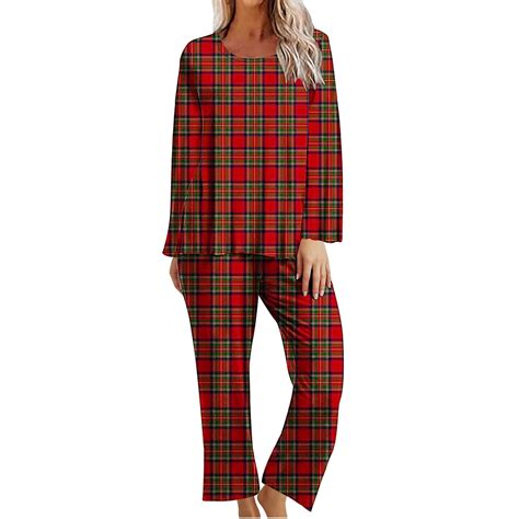 Iroinnid Pajamas Set For Women 2pc Crewneck Loose Fit Two Piece Sleepwear With Pant Comfy