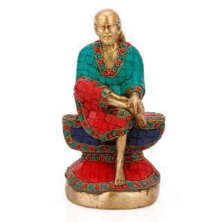 Buy 9 Big Sitting Sai Baba Idol Brass Sculpture Shirdi Sai Baba Statue