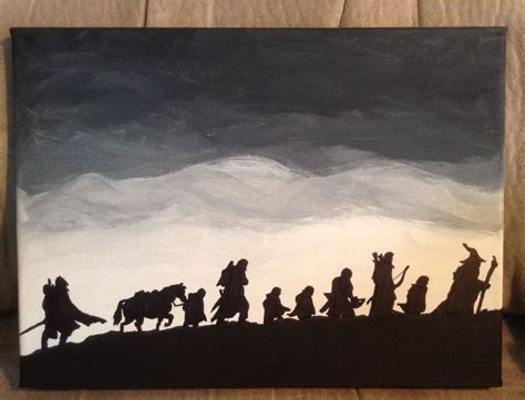 Lord Of The Rings Canvas Painting I Made On 8x12 Canvas Canvas Art