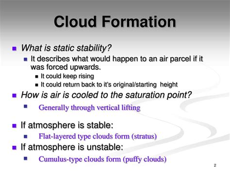 Ppt Static Stability And Cloud Development Powerpoint Presentation