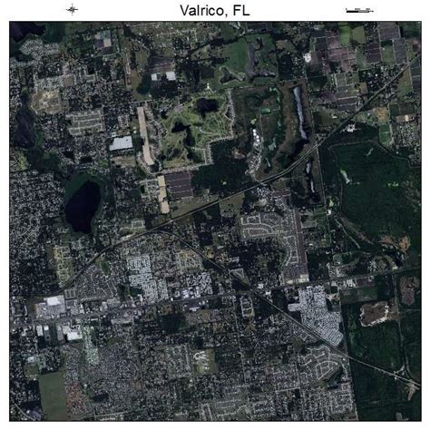 Aerial Photography Map of Valrico, FL Florida