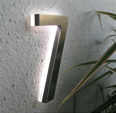 Modern Led House Number 5" Outdoor By Luxello LED - Modern - House ...