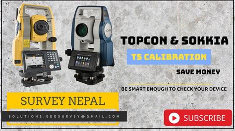 Total Station Calibration Process Topcon And Sokkia Total Station