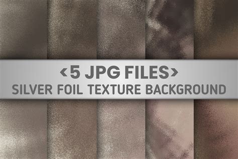 Shiny Silver Foil Grunge Texture Part 3 Graphic By Moolecule Studio