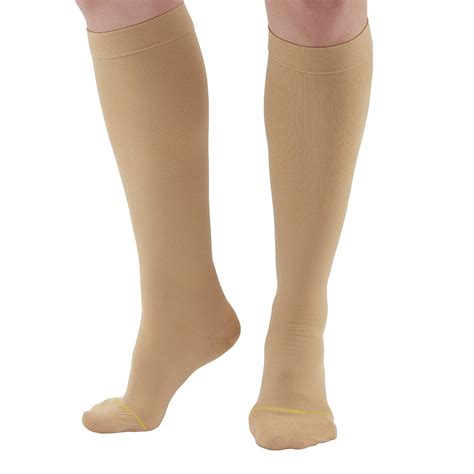 Ames Walker Aw Style 222 Anti Embolism 18 Mmhg Closed Toe Compression Knee High Stockings Beige